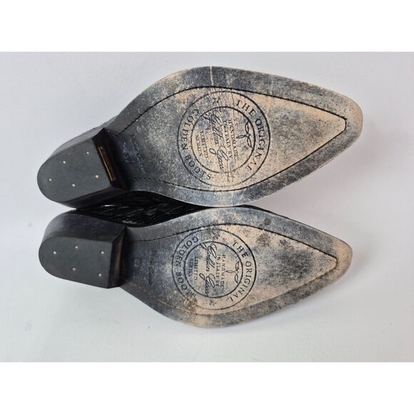 Golden Goose Women's Santiago Western Black Mule Slip On Booties Size 39 - Picture 6 of 6